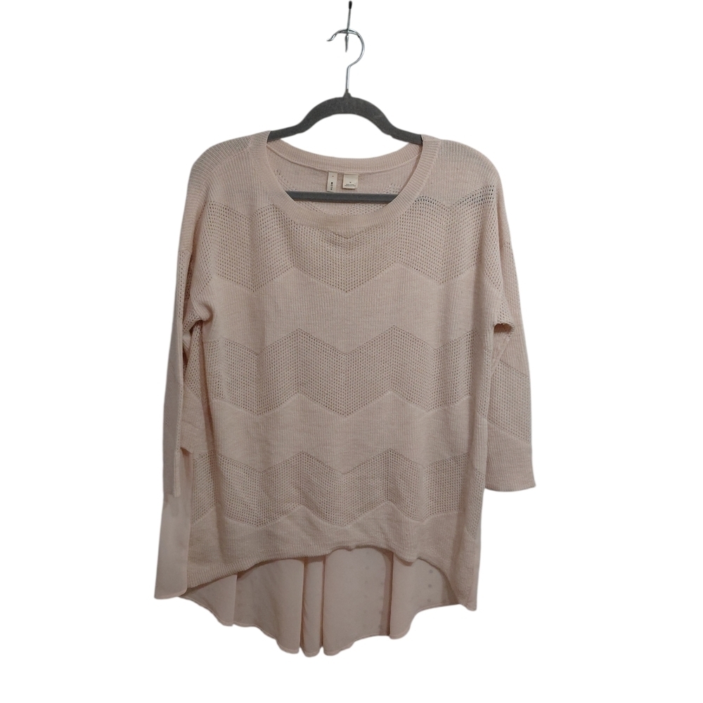 Moth Cream Crew Neck Sweater